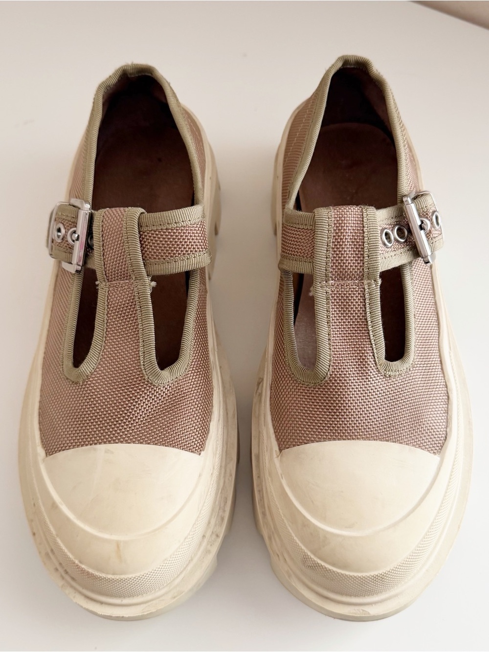 Jeffrey Campbell Marley Marry Jane Canvas Platforms size 8 - Picture 2 of 6